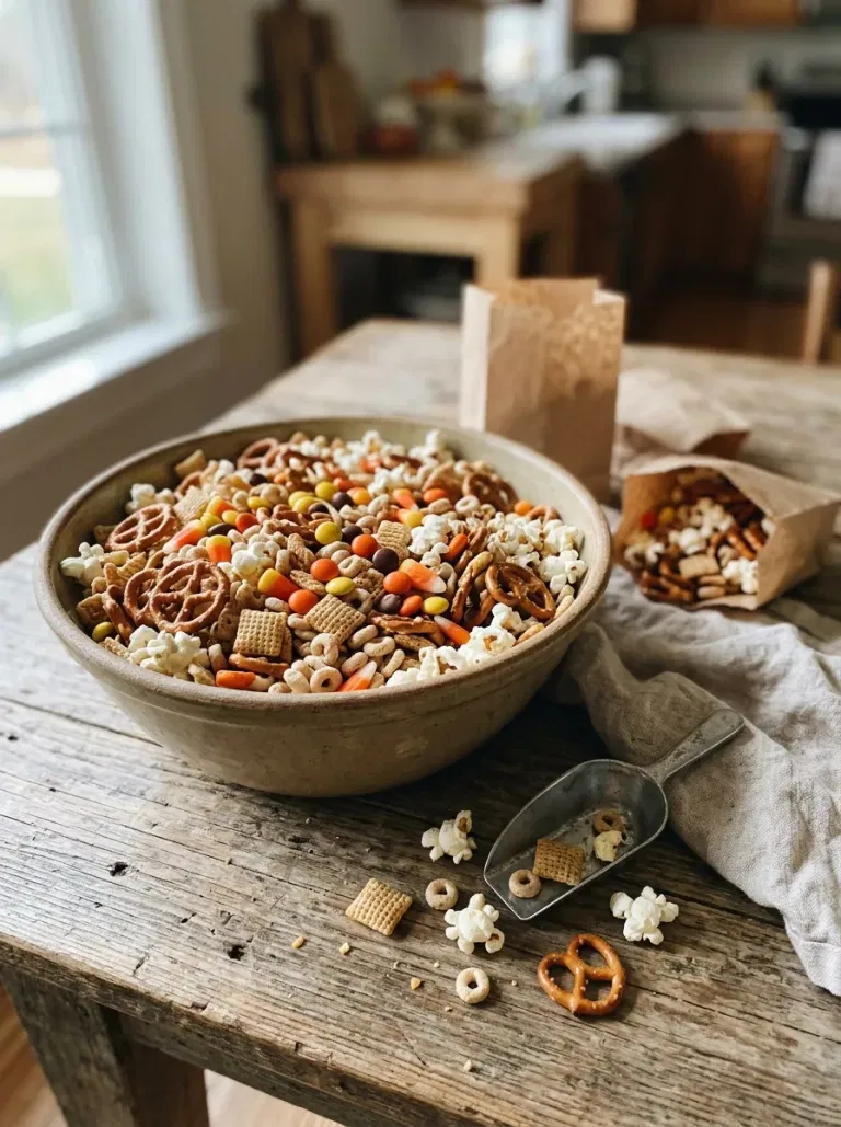 Pretzel Scarecrow Snack Mix