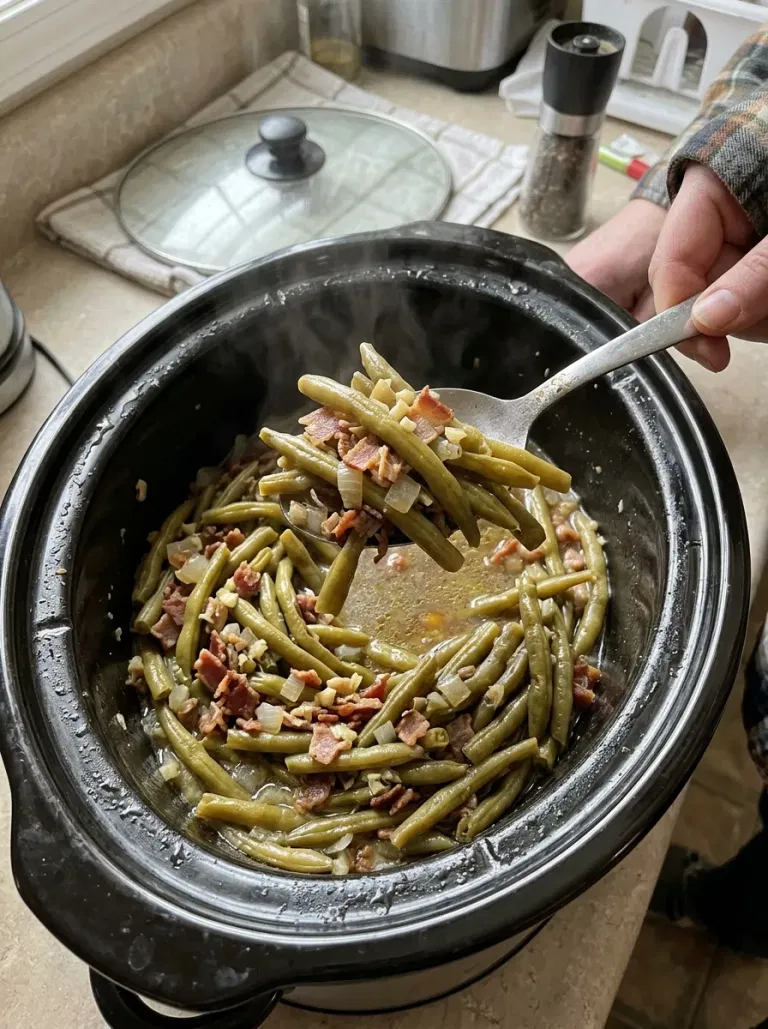 Garlic Bacon Green Beans