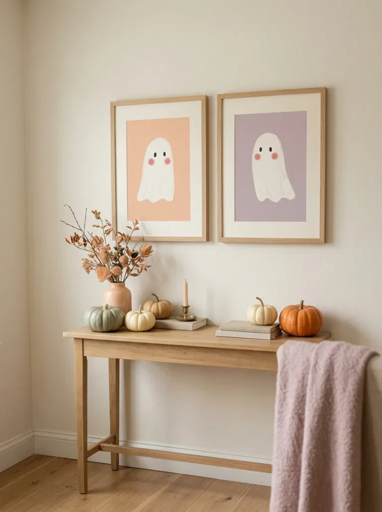Pink-Cheeked Ghost Wall Prints