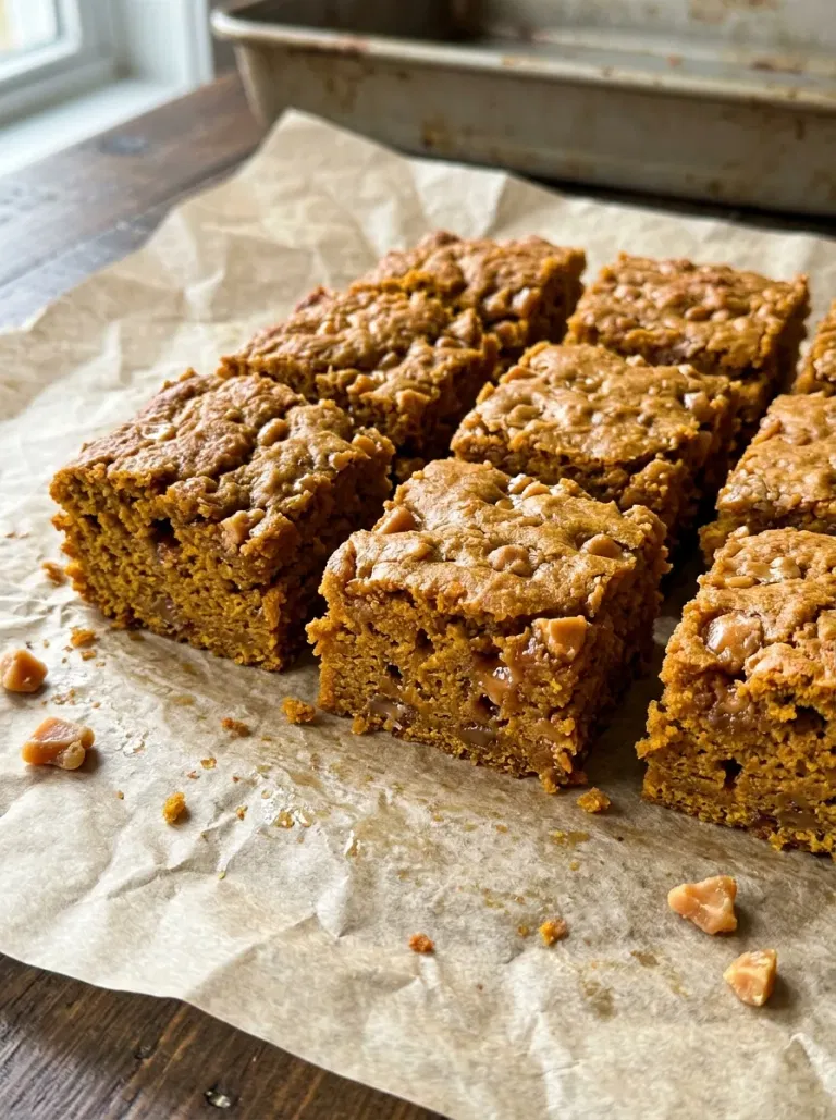 Pumpkin Toffee Crunch Bars