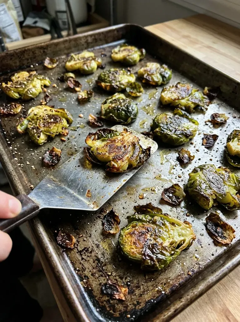 Crispy Smashed Brussels Sprouts