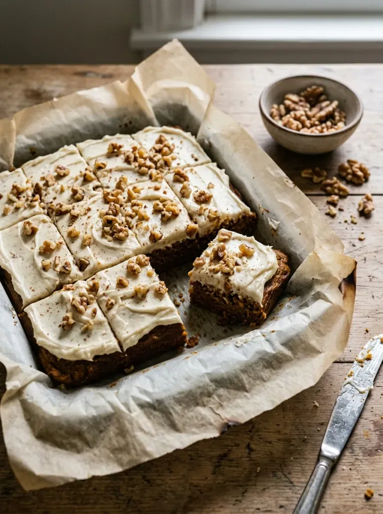 Pumpkin Walnut Cream Cheese Bars