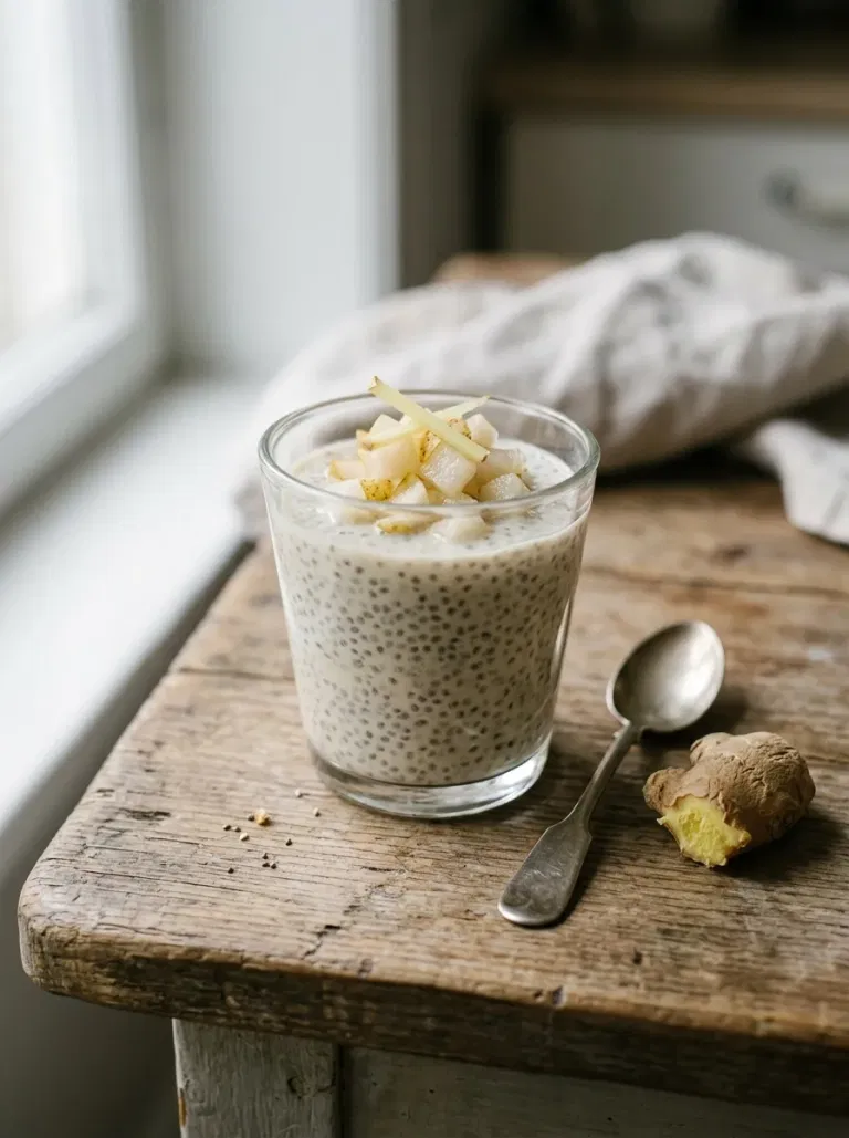 Pear Ginger Chia Pudding