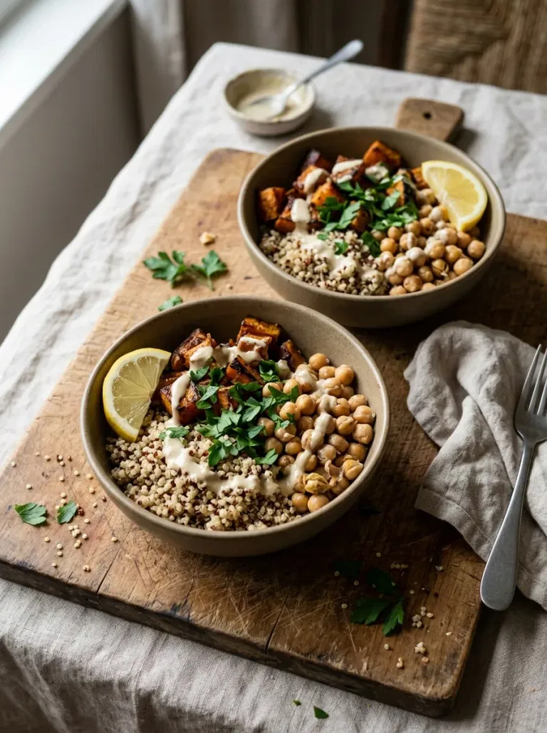 Roasted Pumpkin Grain Bowls