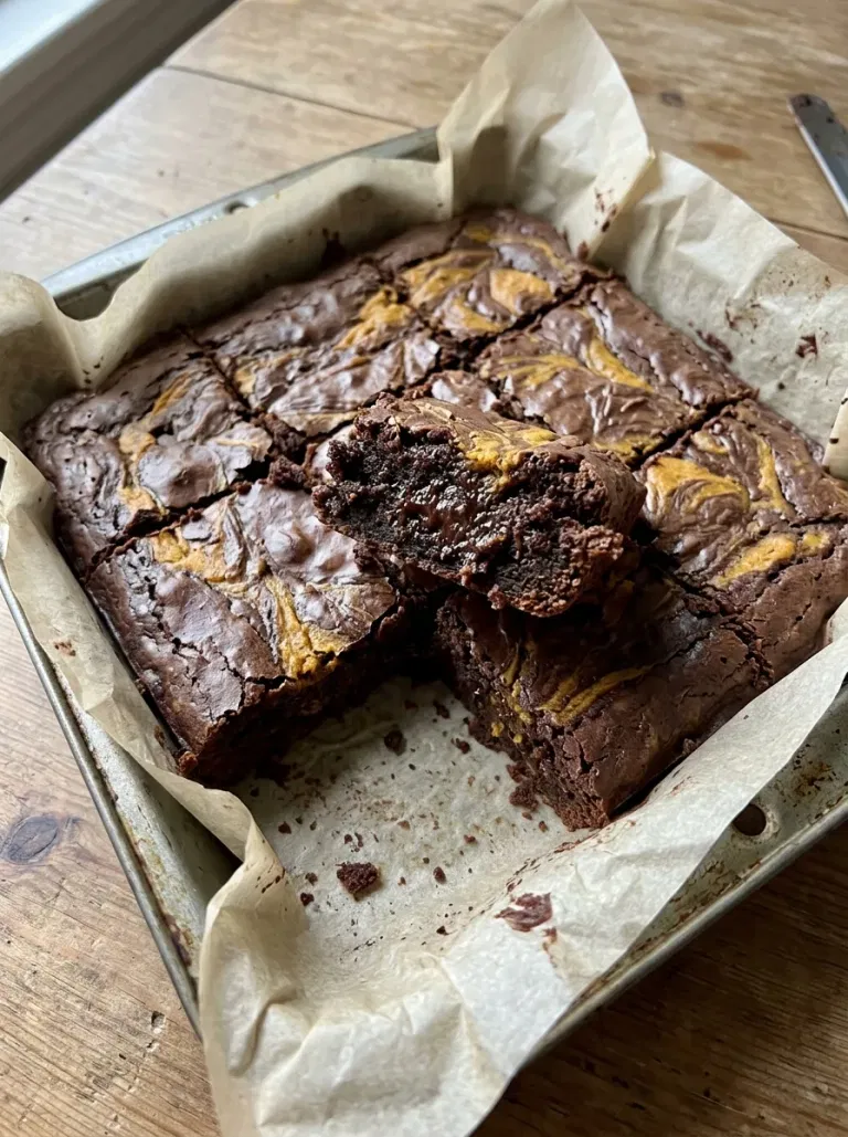 Pumpkin Swirl Brownies