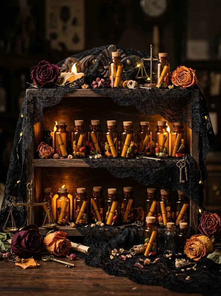 Mini haunted house village Halloween advent calendar
