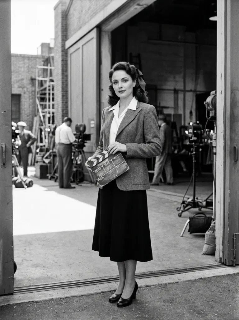 Black-and-White Film Star