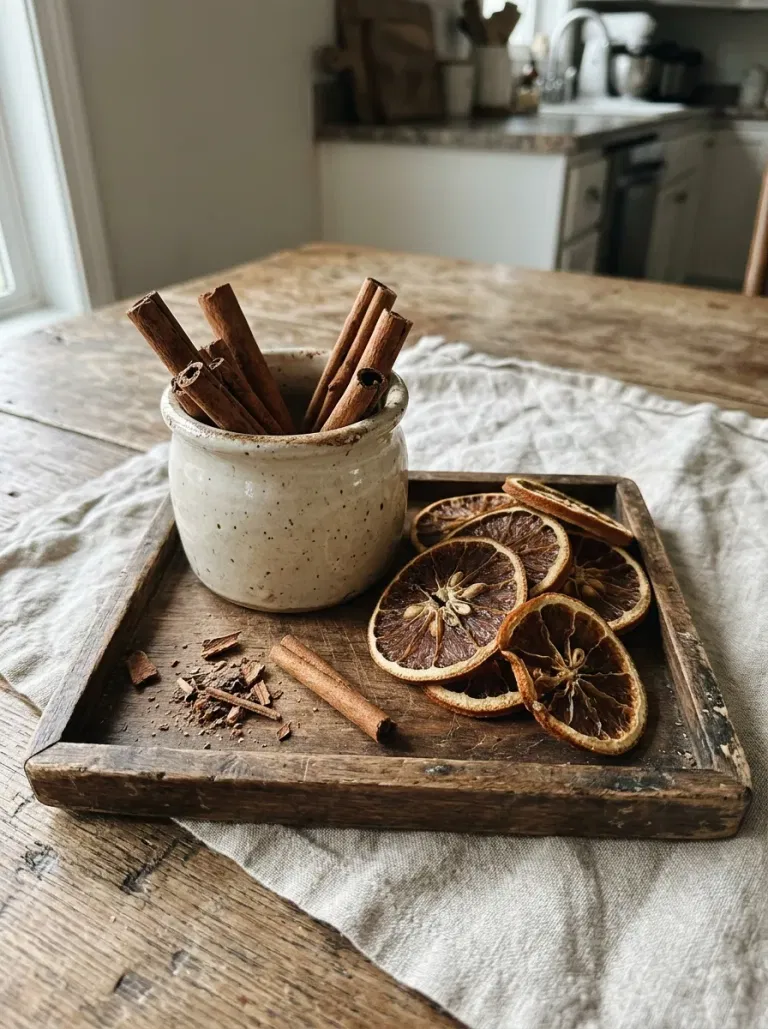 Cinnamon Stick Bundle in a Crock