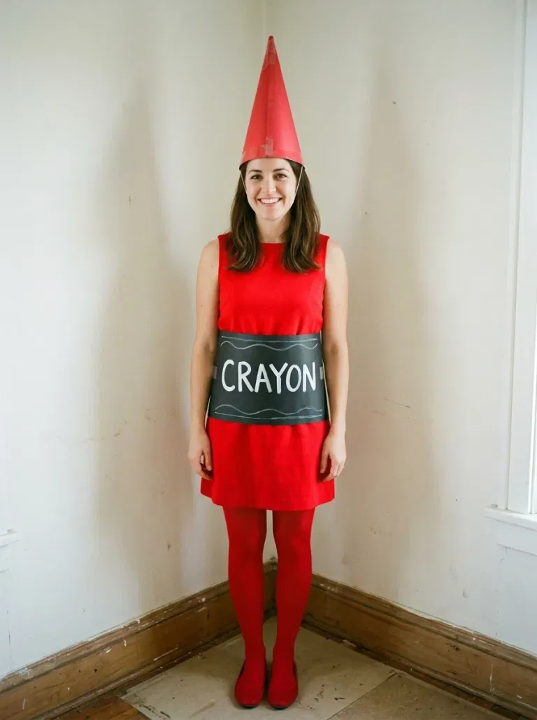 Retro Red Crayon