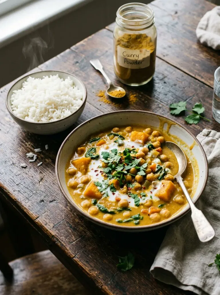 Pumpkin Chickpea Curry