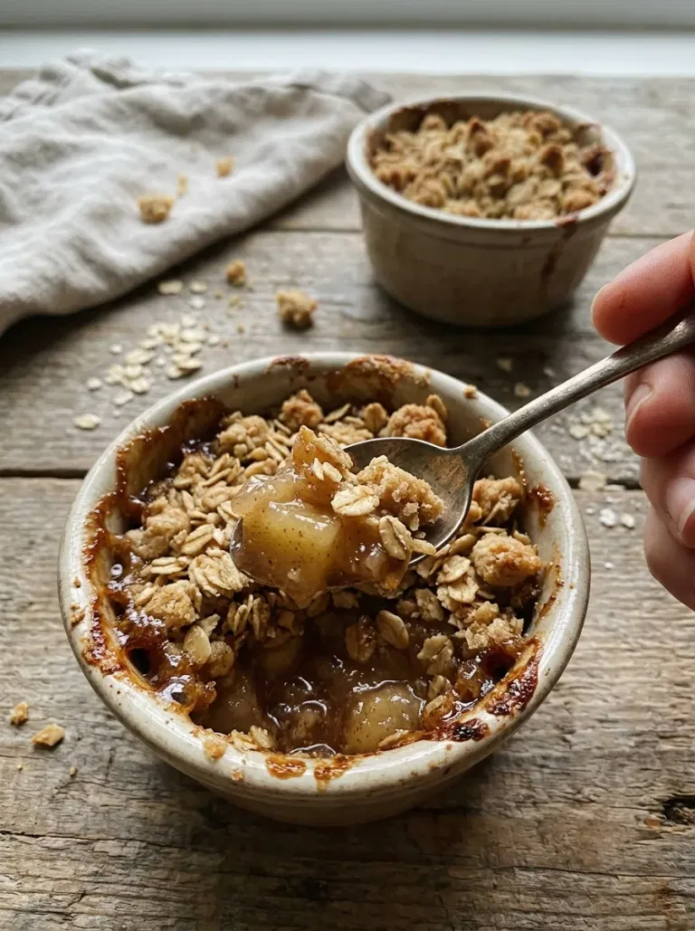 Mini Apple Oat Crumble Cups