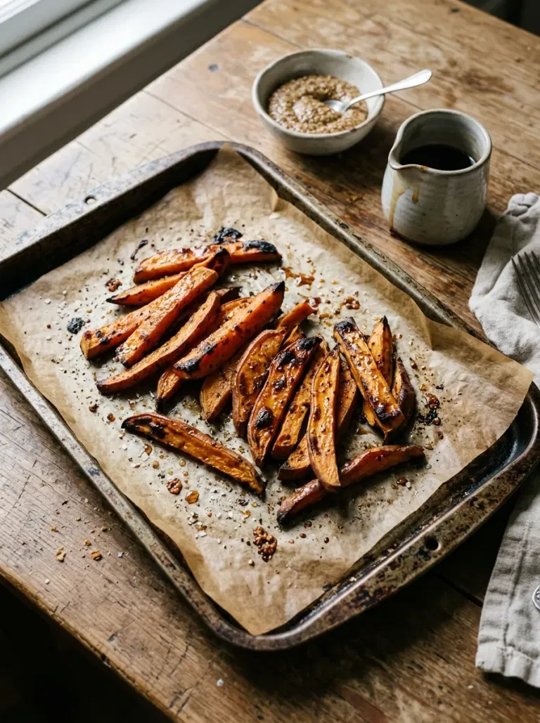 Maple Dijon Sweet Potato Spears