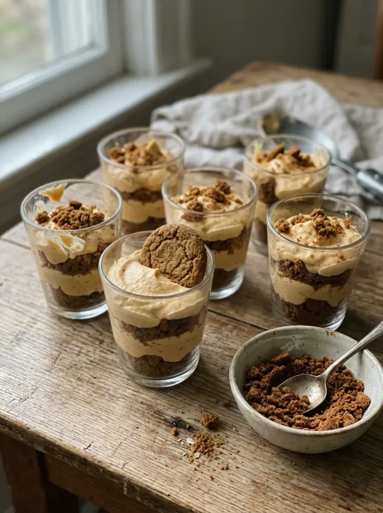 Gingersnap Pumpkin Cheesecake Cups