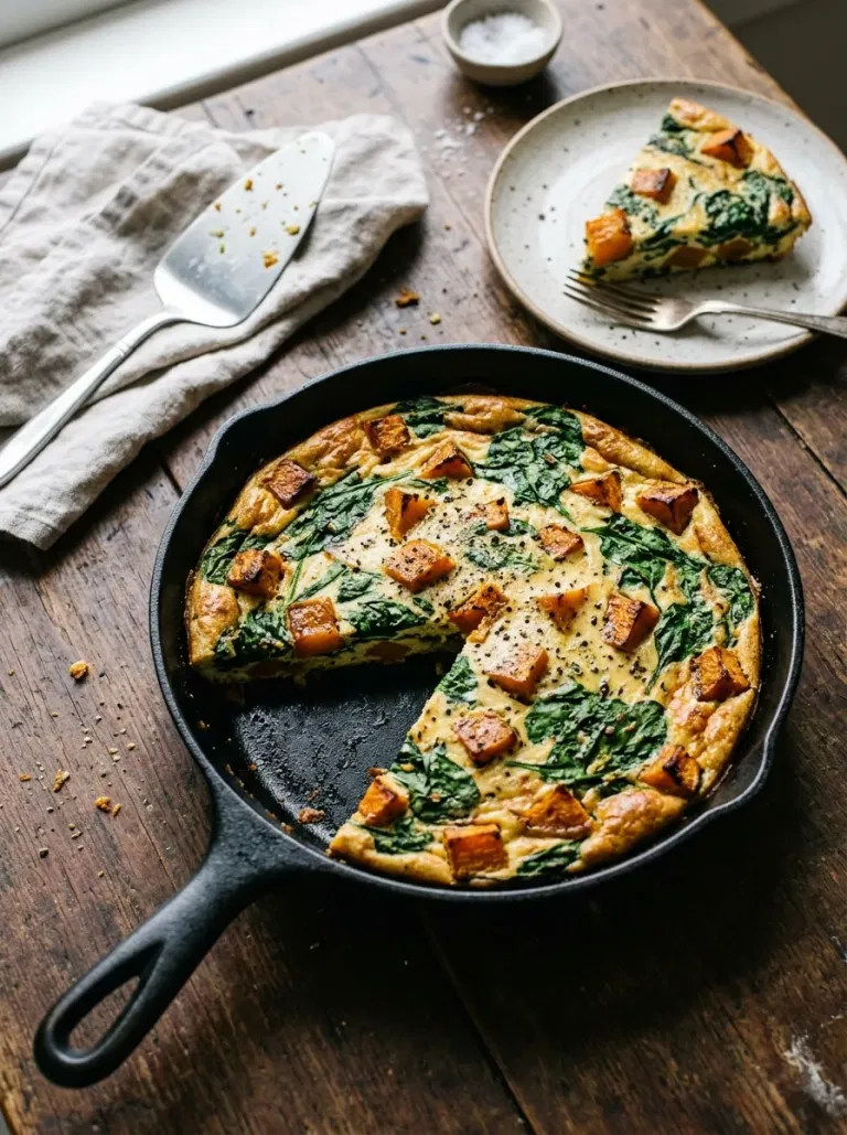 Pumpkin Spinach Frittata