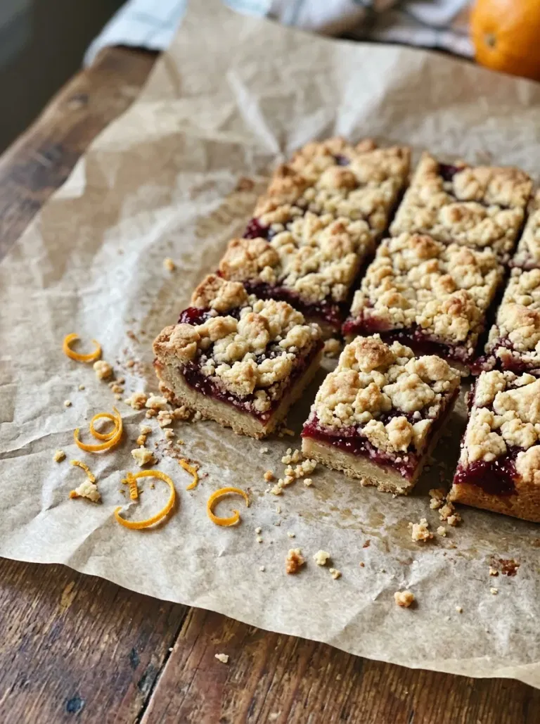 Cranberry Orange Shortbread Bars