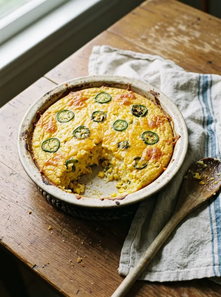 Cheddar Jalapeño Corn Pudding