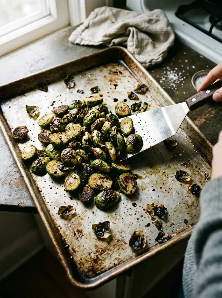 Roasted Brussels with Balsamic