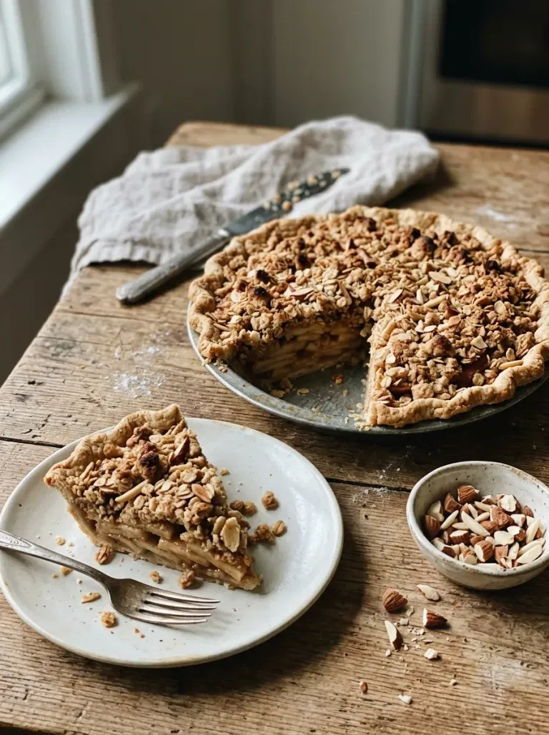 Apple Almond Crumb Pie