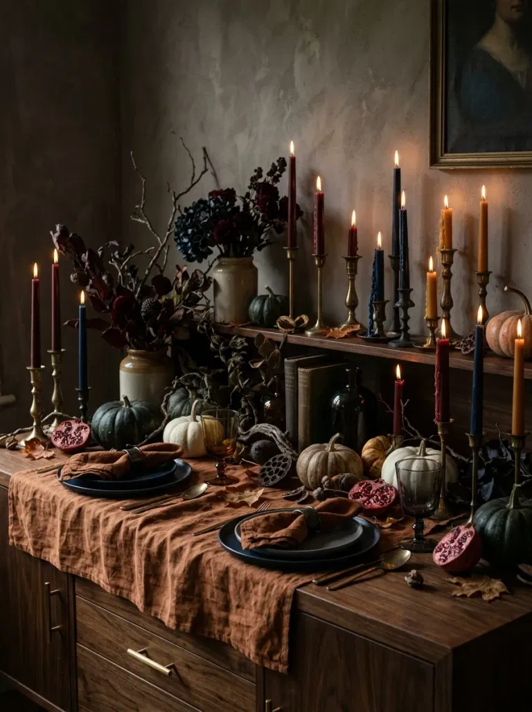 Smoky Glass Pumpkin Shelf