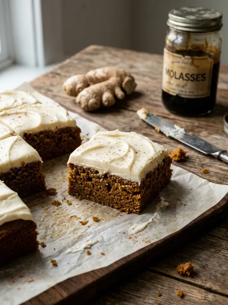 Gingerbread Pumpkin Cream Cheese Bars