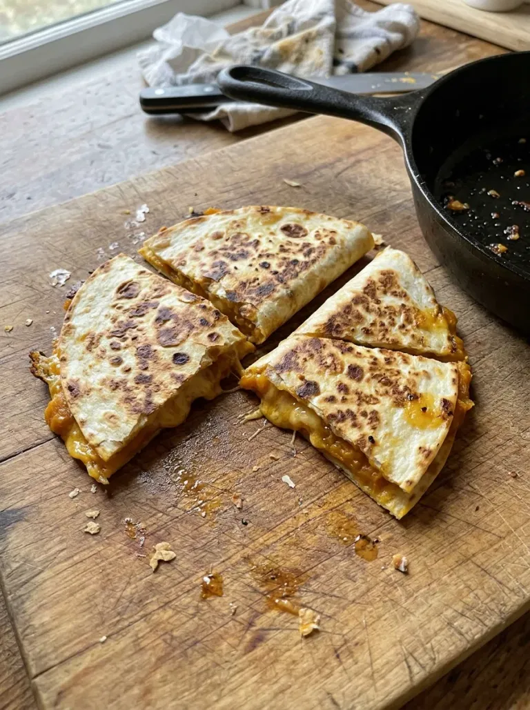 Pumpkin and Cheddar Quesadillas