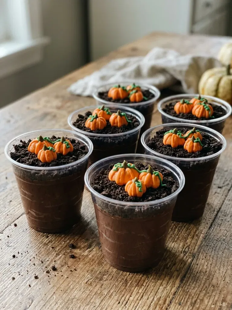 Pumpkin Patch Pudding Cups