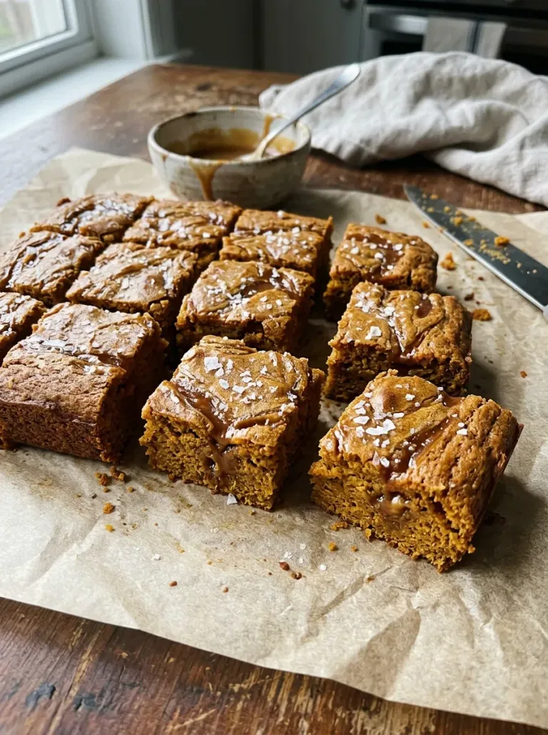 Salted Caramel Pumpkin Bars