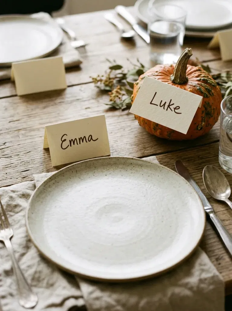 Use Name Cards to Ease Seating