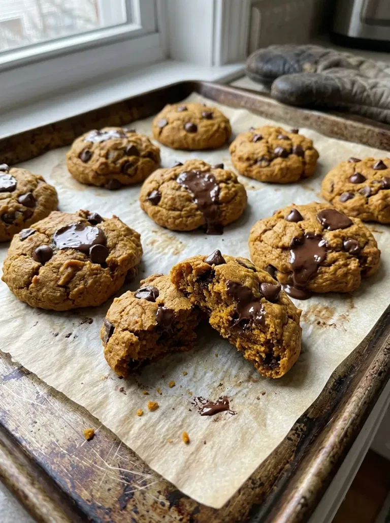 Brown Butter Pumpkin Chocolate Chip Cookies