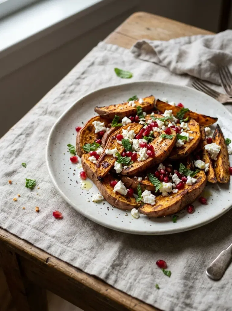 Feta Pomegranate Sweet Potato Platter