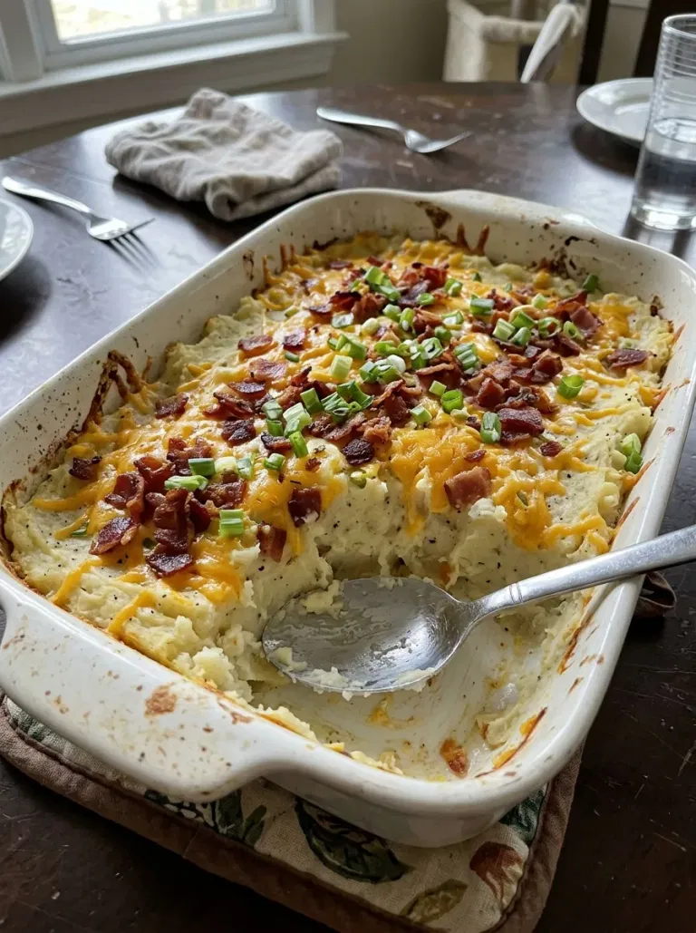 Bacon and Cheddar Loaded Mash