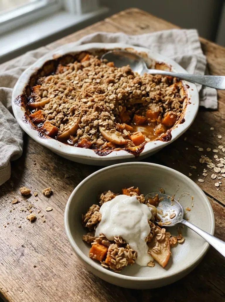 Sweet Potato Apple Crumble