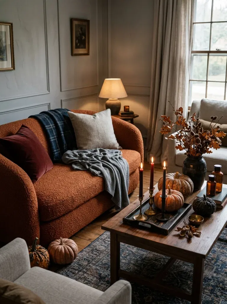 Olive and Plum Pumpkin Table