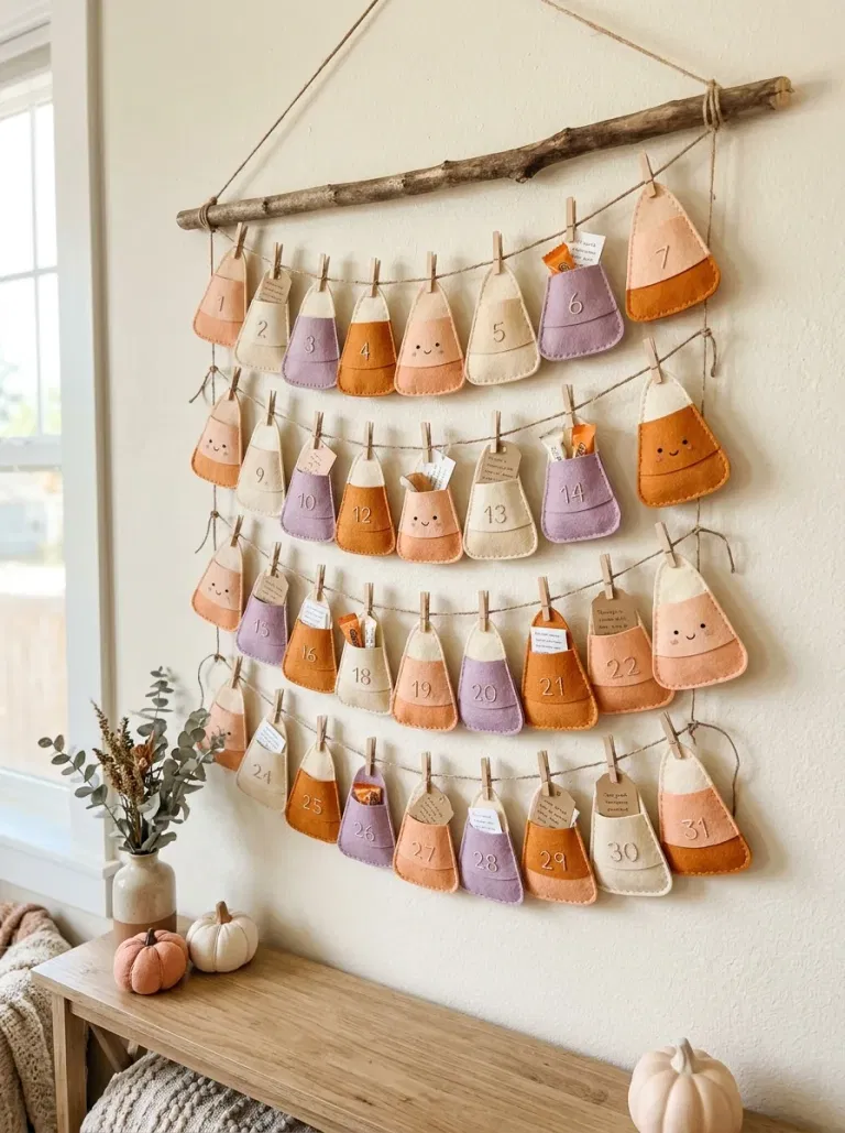 Smiling Candy Corn Garland