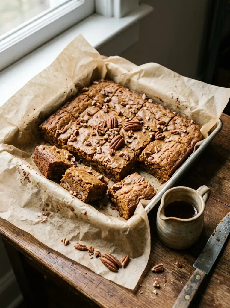 Maple Sweet Potato Blondies