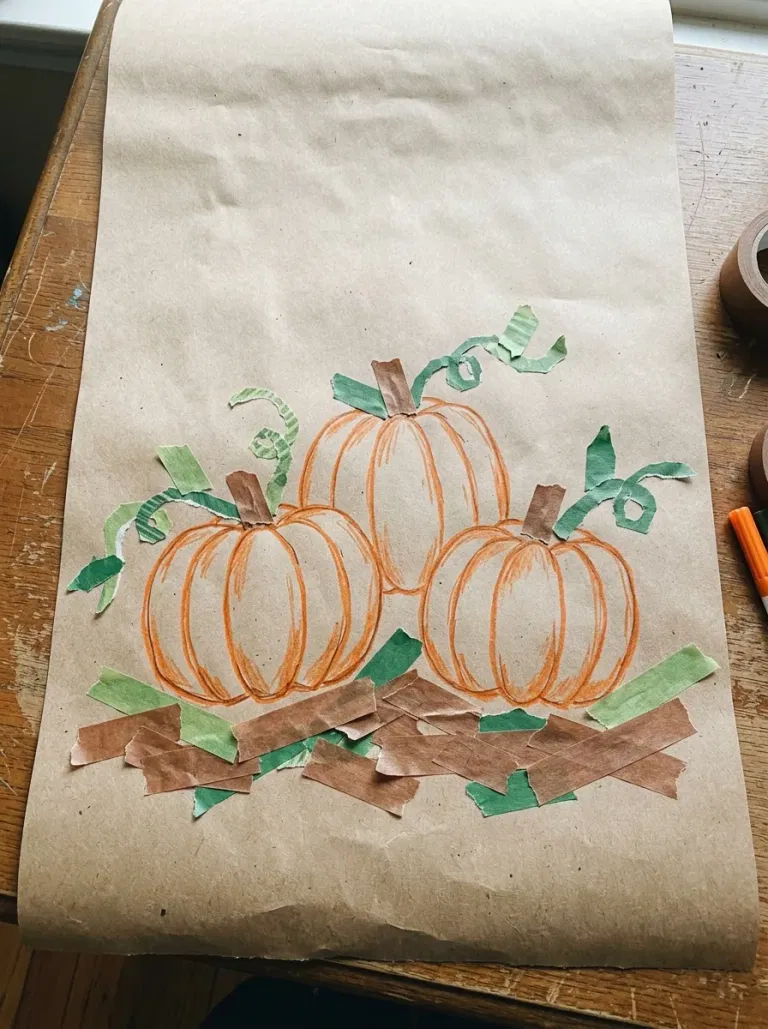 Pumpkin Patch Washi-Tape Rows