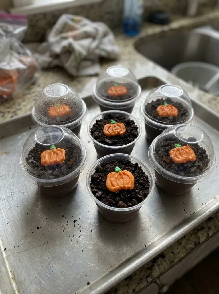 Pumpkin Patch Pudding Cups
