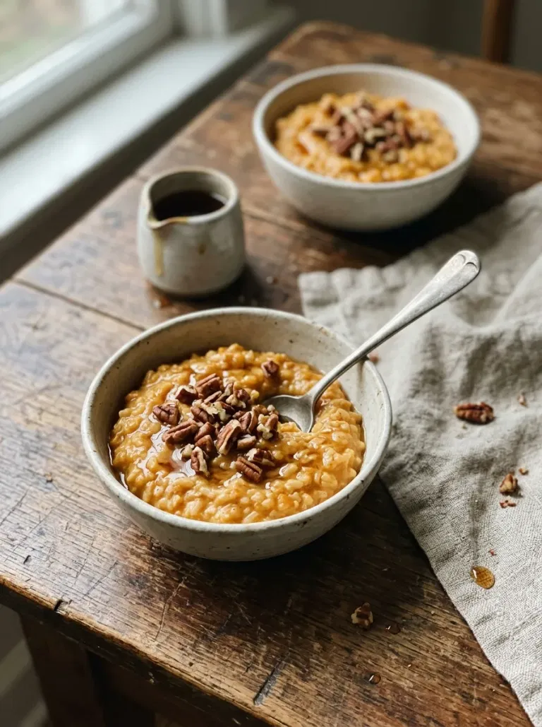 Maple Pumpkin Rice Pudding