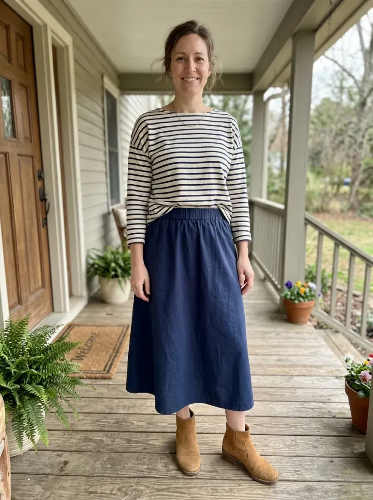 Oatmeal Longline Cardigan and Column Dress