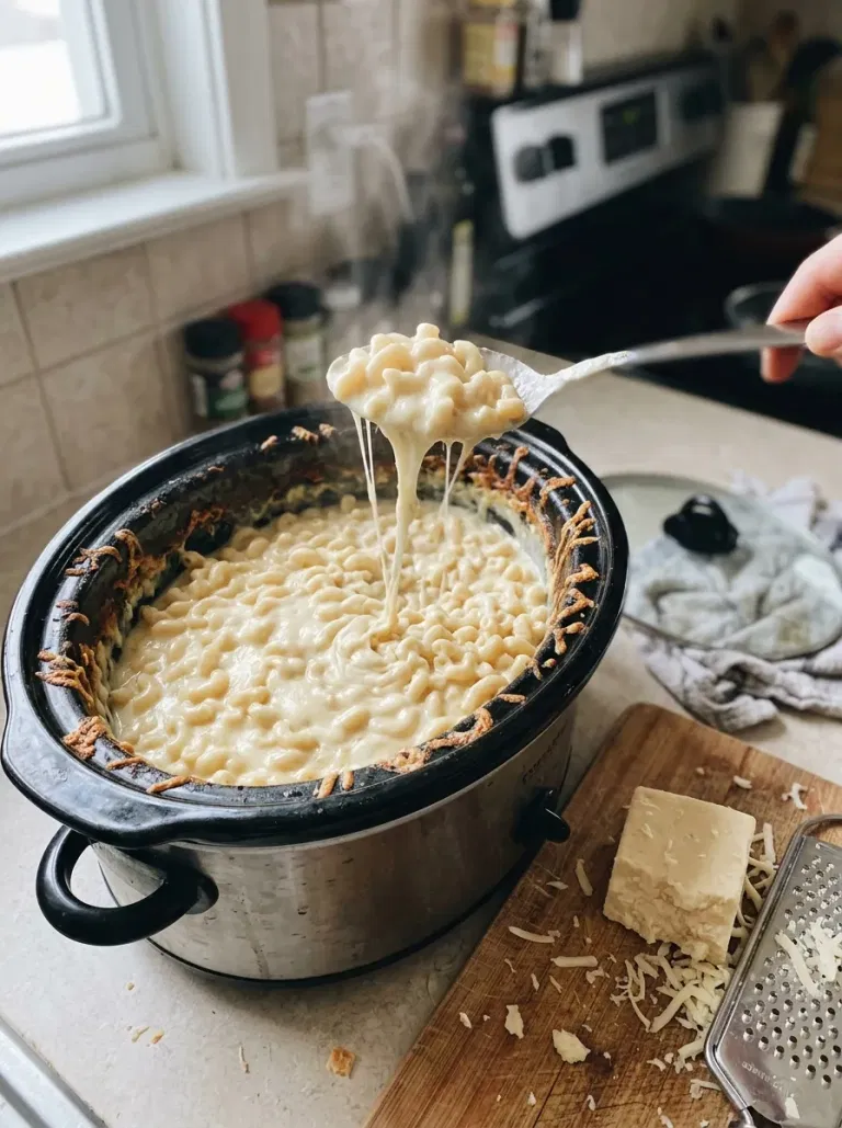 Slow Cooker White Cheddar Mac