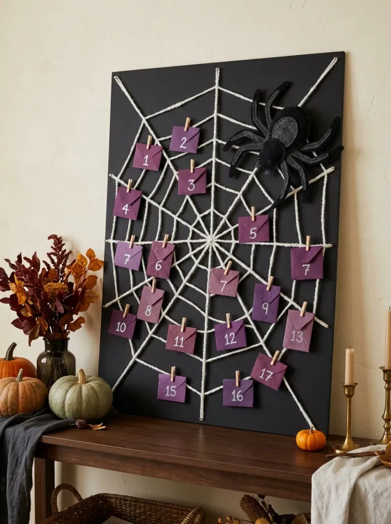 Envelope Spiderweb on Foam Board