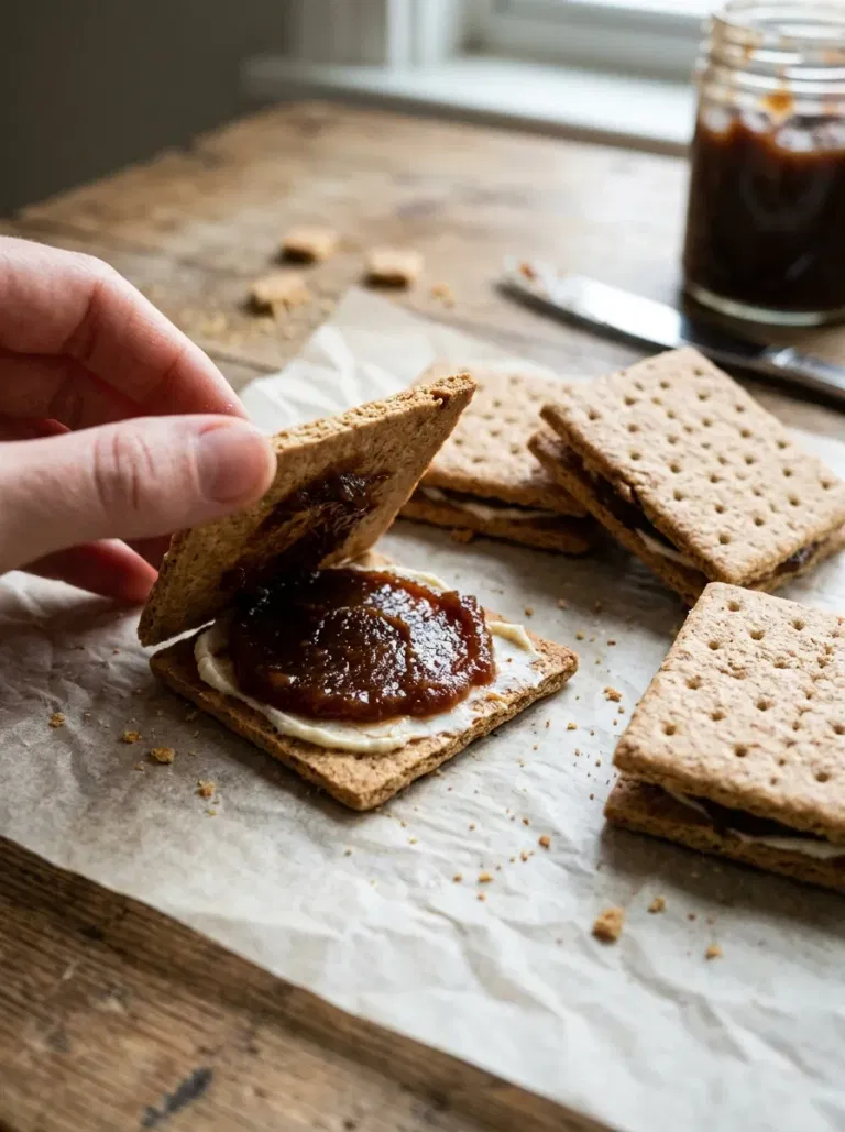 Apple Butter Graham Sandwiches
