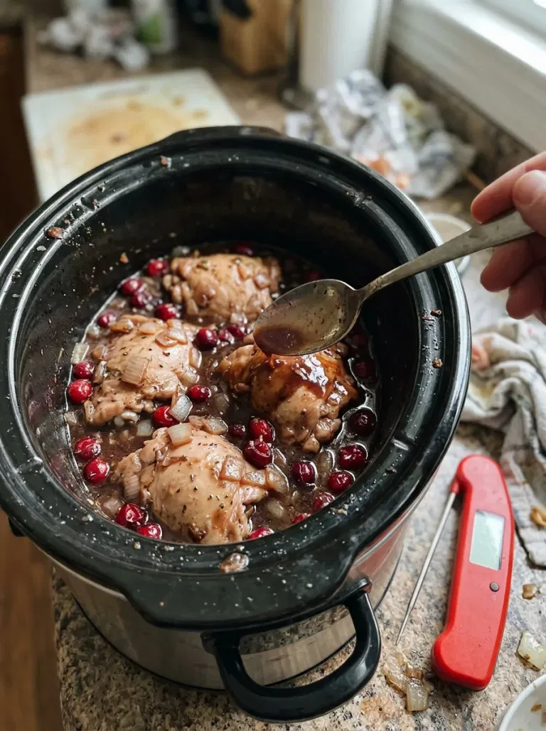 Cranberry Balsamic Chicken Thighs