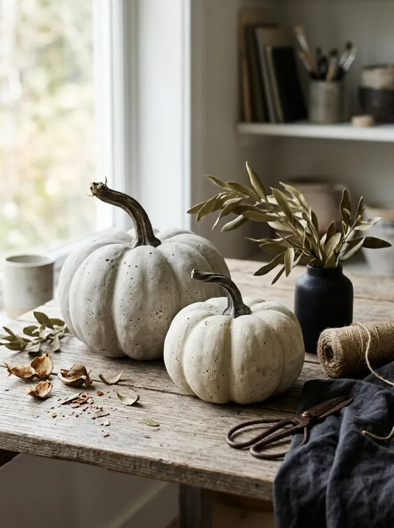 Backlit Pumpkin Media Shelf