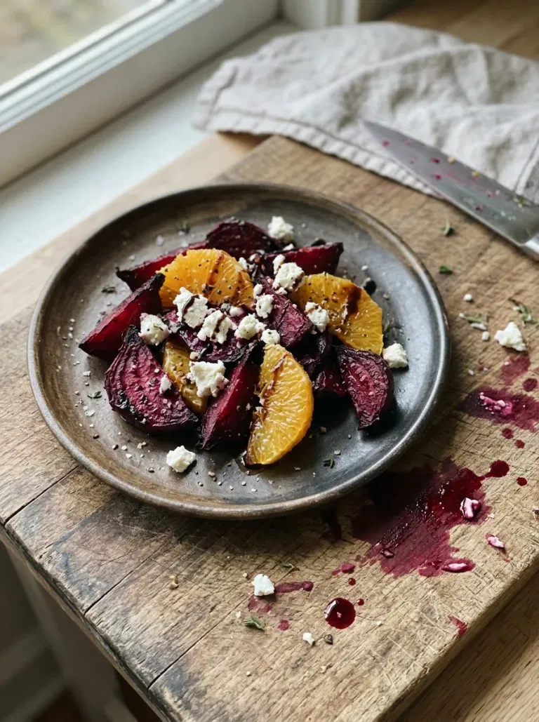 Roasted Beets with Orange and Goat Cheese