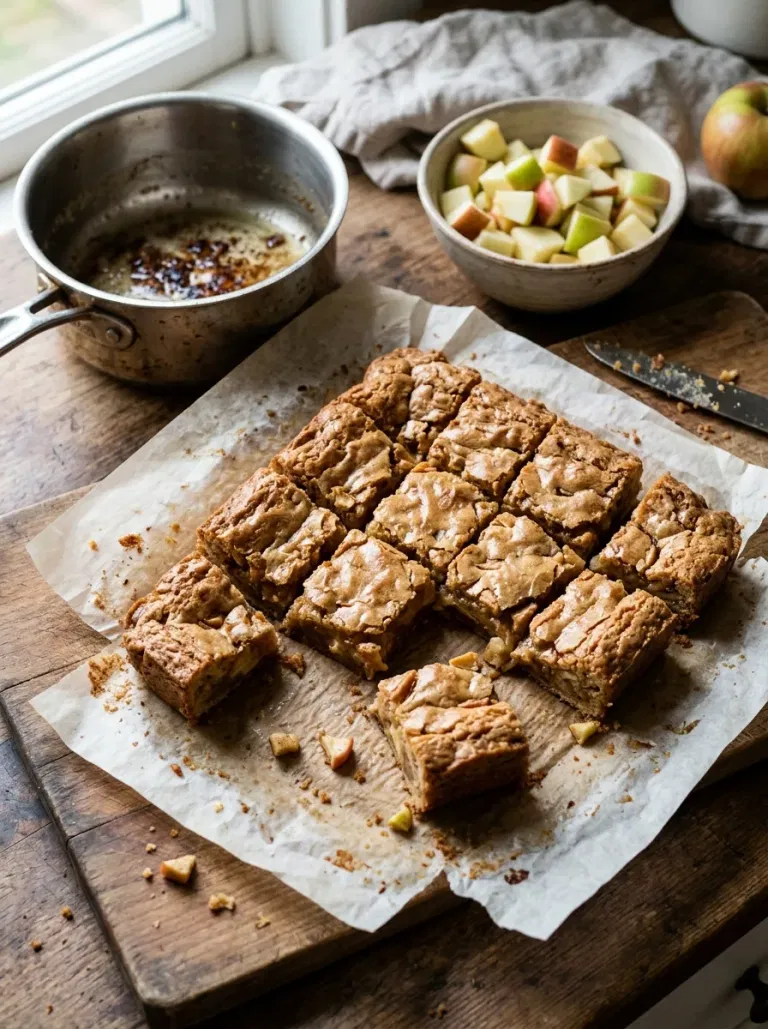 Brown Butter Apple Blondies