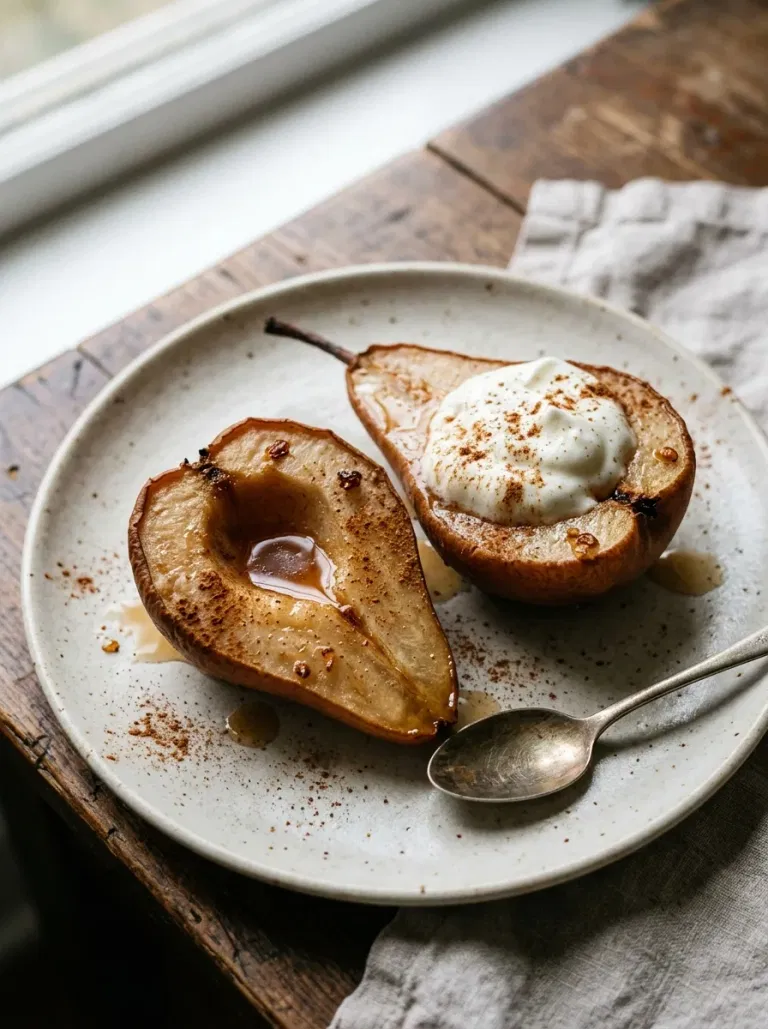 Baked Maple Cinnamon Pears