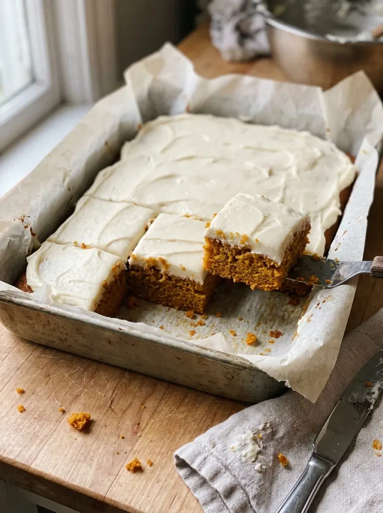 Classic Pumpkin Cream Cheese Frosted Bars