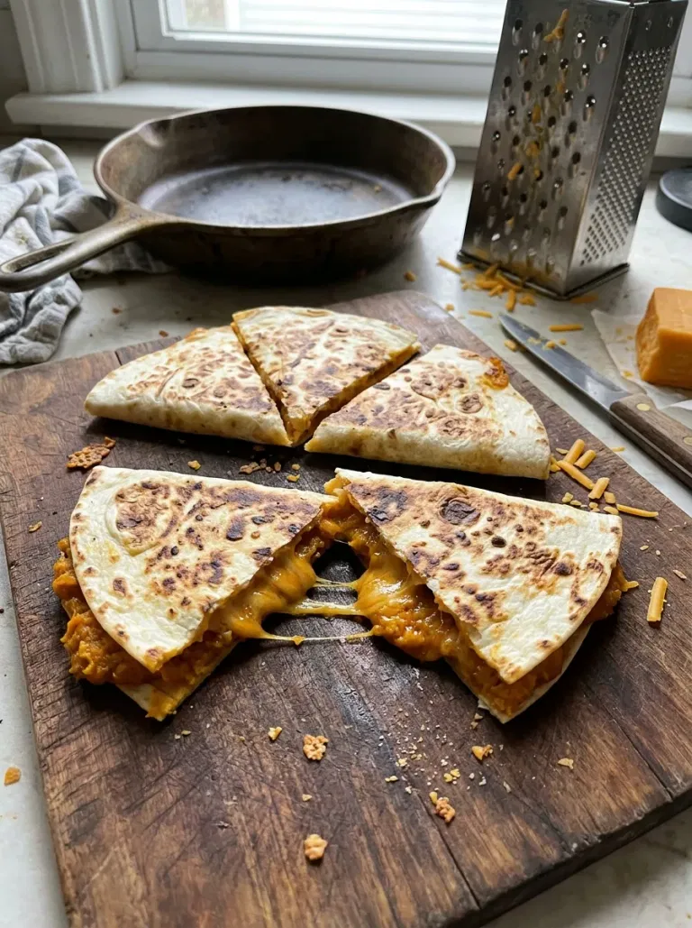 Pumpkin and Cheddar Quesadillas