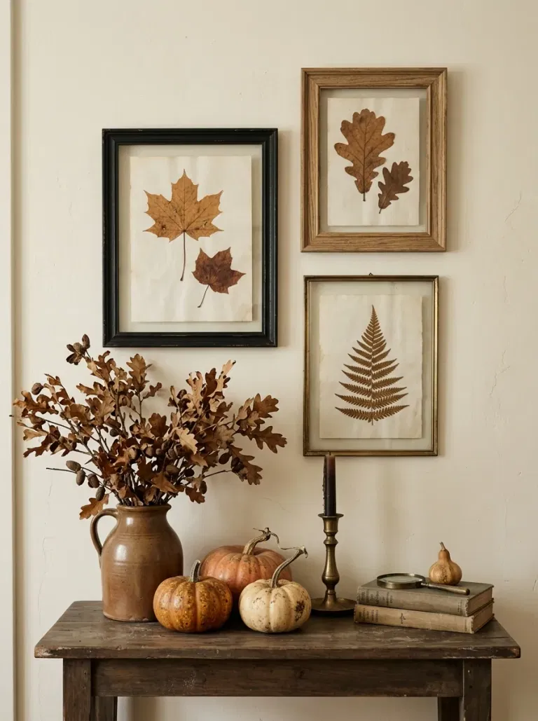 Pressed Fall Leaf Frames